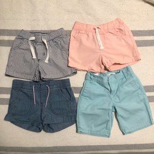 4 Pairs Girls' Shorts, Size 5 - Old Navy & Carters
